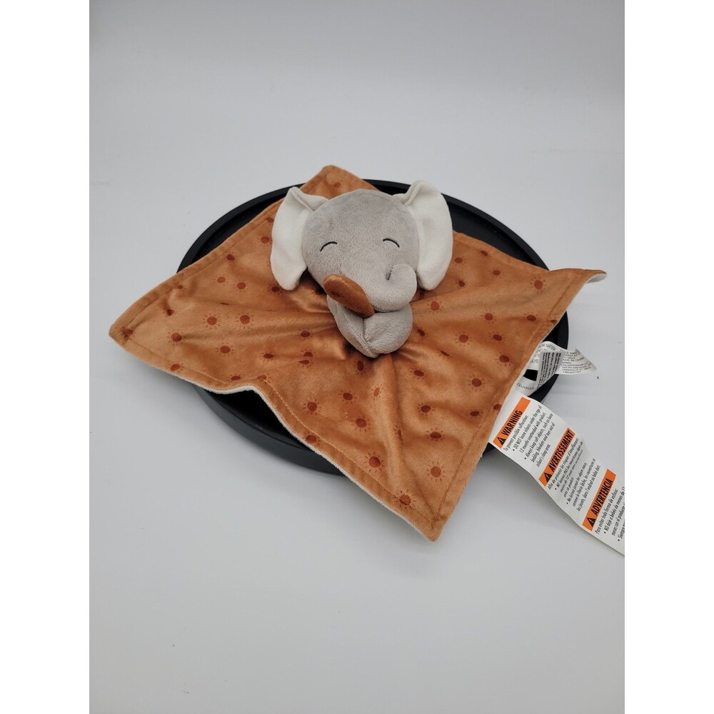 Modern Moments by Gerber Elephant Lovey Security Blanket Sun Gray Brown